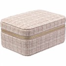 Tweed smykkeskrin - warm taupe thumbnail