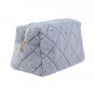 Quiltet toalettmappe large - cool blue thumbnail