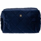 Quiltet toalettmappe large - navy blue thumbnail