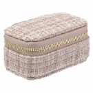 Tweed smykkeskrin micro - warm taupe thumbnail