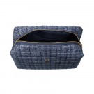 Tweed toalettmappe large - grisalle blue thumbnail