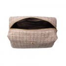 Tweed toalettmappe large - warm taupe  thumbnail