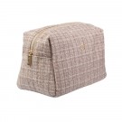 Tweed toalettmappe large - warm taupe  thumbnail