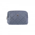 Quiltet toalettmappe small - grisalle blue thumbnail