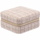Tweed smykkeskrin mini - warm taupe thumbnail