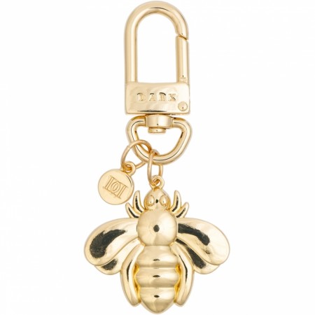Metal sign bag charm - bee