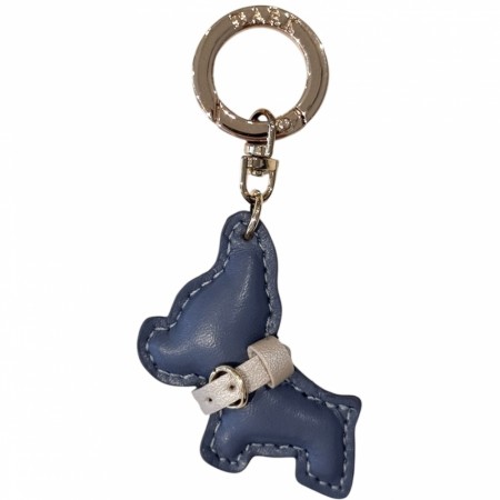 Puppy bag charm - grisalle blue