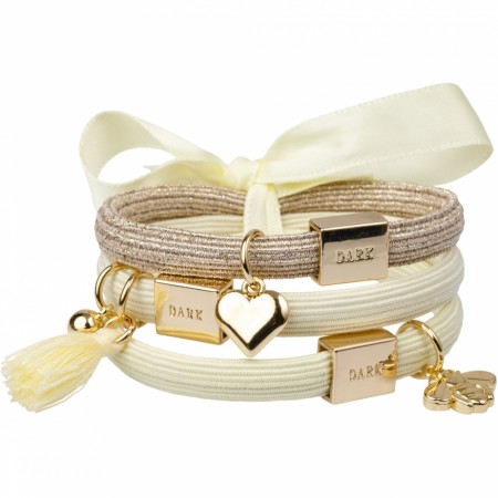 Hårstrikker 3pk - yellows