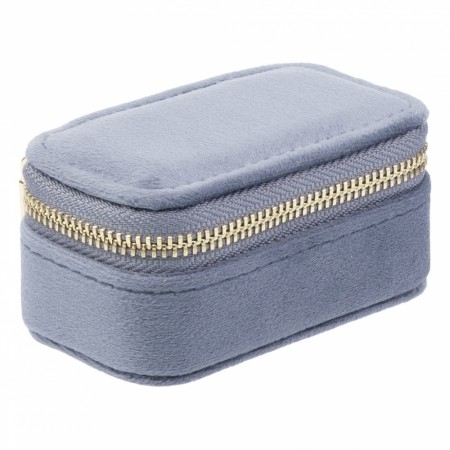 Fløyel smykkeskrin micro - grisalle blue