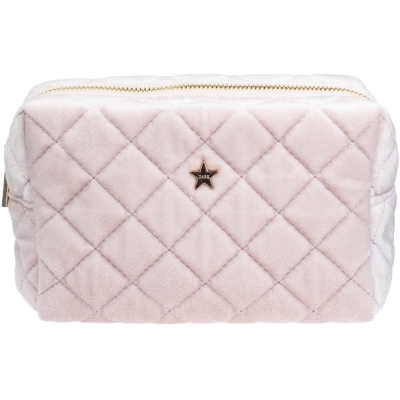 Quiltet toalettmappe large - cotton candy