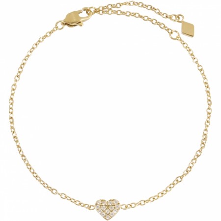 crystal heart bracelet