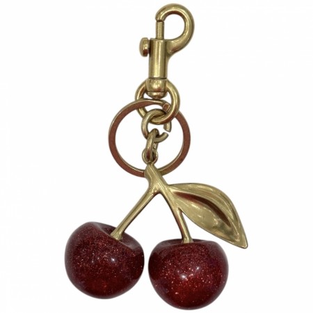 Cherry bag charm - rød