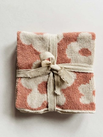 Kjøkkenklut blomst rosa 2 pk