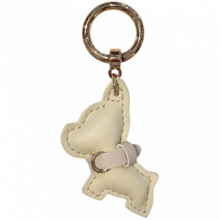 Puppy bag charm - pale yellow