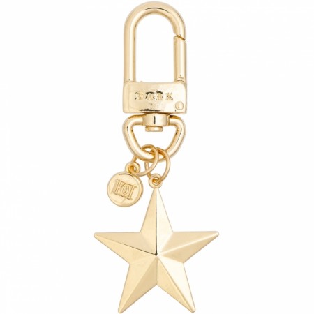 Metal sign bag charm . star